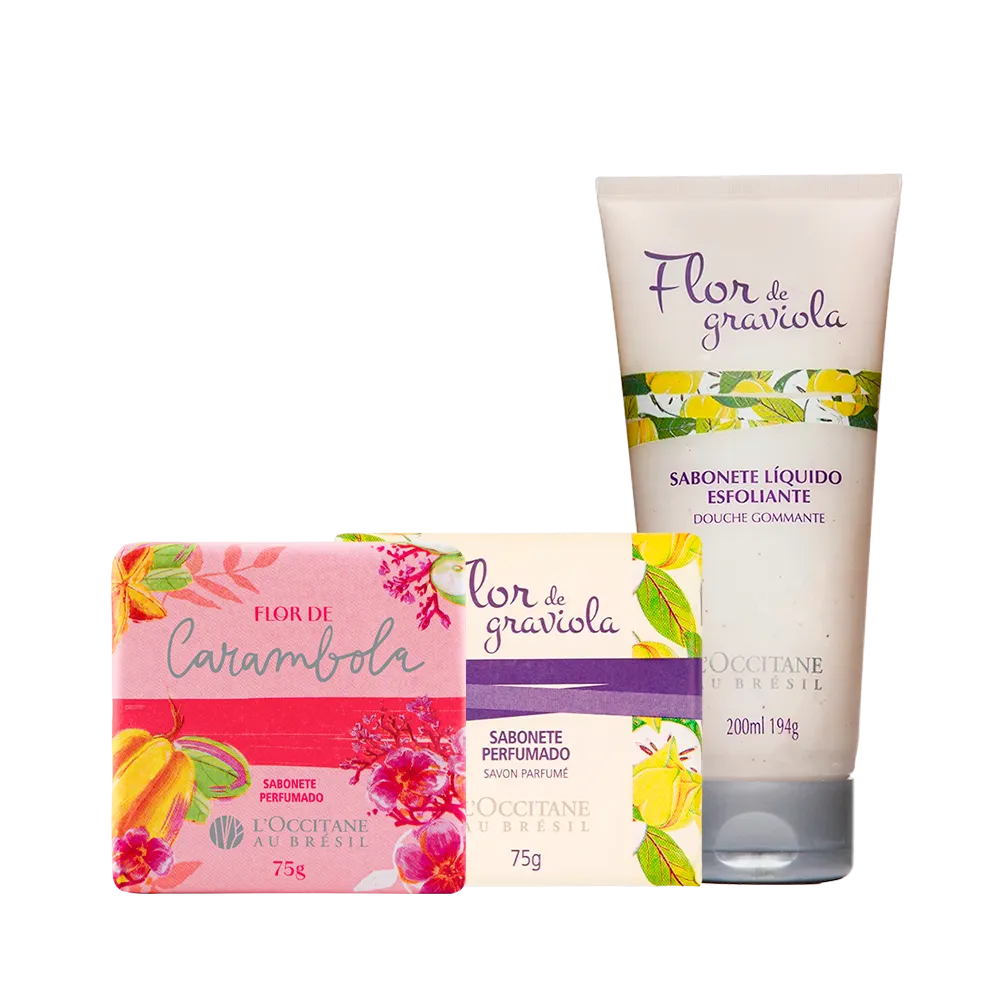Combo de Sabonetes de Graviola e Flor de Carambola